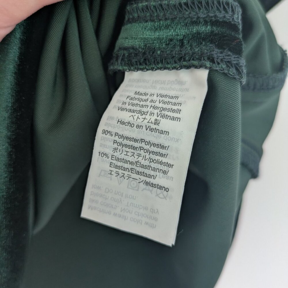 NWT Madewell emerald green velvet top - Picture 3 of 5